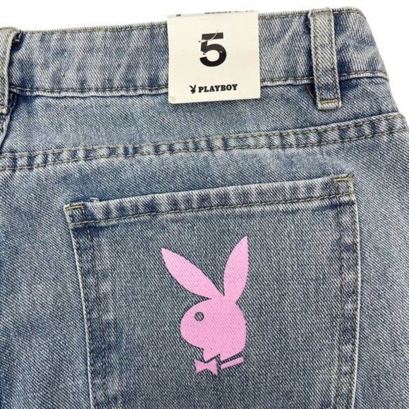 NWT PLAYBOY Distressed Straight Leg Jean Sz Small - Picture 7 of 10
